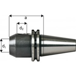 Mandrin de serrage méplat System Weldon, porte-outils DIN 69871, d1 : 14 mm, ISO 50, a 160 mm, d2 : 44 mm