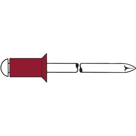 Rivet Nickel-cuivre/A2 4 x 12mm SK Gesipa(Par 500)