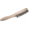 Brosse métallique V2A-poils 4rangées CircumPRO