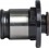 Adaptateur FE pour mandrin de taraudage à changement rapide FE1, Ø d : 4,5 mm, 4 pans 3,4 mm, Pour tarauds DIN 371 M4, Pour tarauds DIN 376 : M6