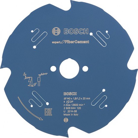 Lame de scie circulaire.Expert FC 140x1,8x20mm Z4 TF Bosch
