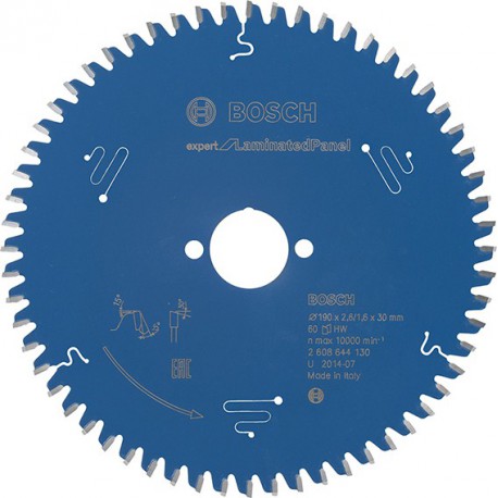 Lame de scie circulaire.Expert LP 190x2,6x30mm Z60 W- Bosch