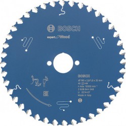 Lame de scie circulaire.Expert W 190x2,6x30mm Z40 W Bosch
