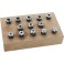 Jeu de pinces de serrage sur socle en bois, Capacité de serrage : 4-26 mm, Pince de serrage type ER40, Contenu 23 éléments