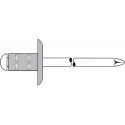 Rivet Alu Acier Tête grosse. 4,8x25 mm Gesipa(Par 100)