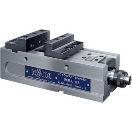 Etau compact pour machines NC RKE-L avec mors étagés, Larg. : des mors : 160 mm, Hauteur des mors 50 mm, Capacité de serrage 320 mm