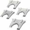 Jeu de cales en métal 4 pièces Acier/BoisCircumPRO