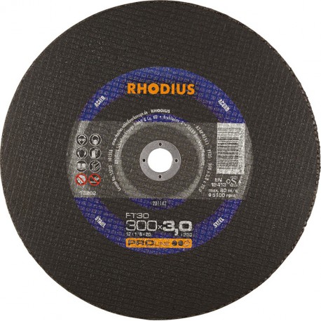 Disque de coupe FT30 300 x 3,0mm Rhodius(Par 25)