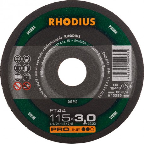 Disque de coupe FT44 115 x 3,0mm Rhodius(Par 25)