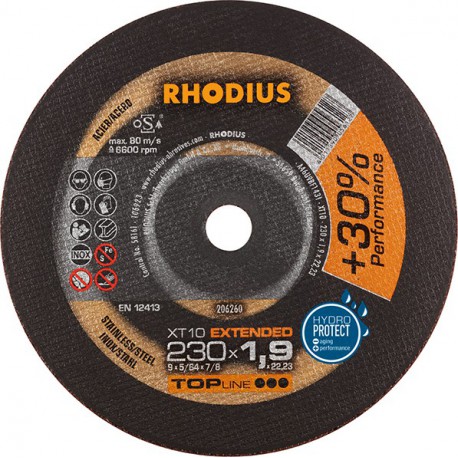 Disque de coupe XT10 230 x 1,9mm Rhodius