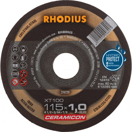 Disque de coupe XT100 115 x 1,0mm Rhodius(Par 25)