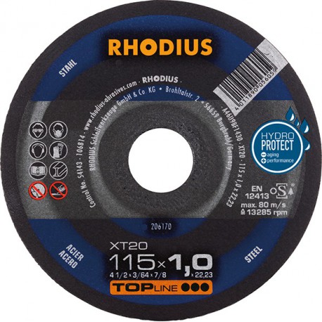 Disque de coupe XT20 115 x 1,0mm Rhodius(Par 50)