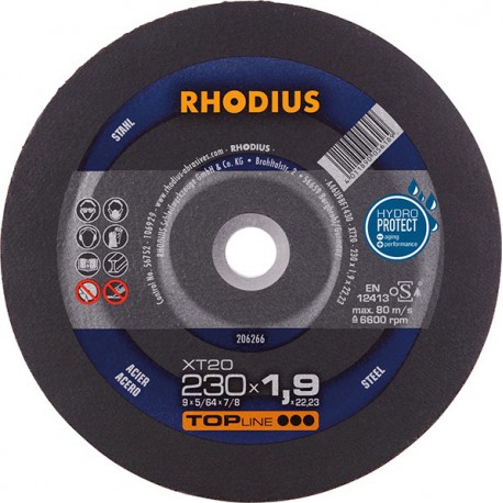 Disque de coupe XT20 230 x 1,9mm Rhodius(Par 25)