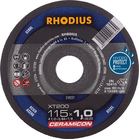 Disque de coupe XT200 115 x 1,0mm Rhodius(Par 25)