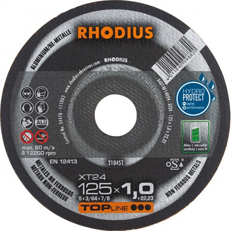 Disque de coupe XT24 125 x 1,0mm Rhodius(Par 50)