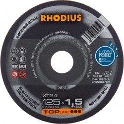 Disque de coupe XT24 125 x 1,5mm Rhodius(Par 50)