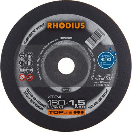 Disque de coupe XT24 180 x 1,5mm Rhodius(Par 25)