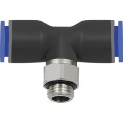 Connecteur en T B-Ser.G1/4 a.plastiqueD12