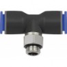 Connecteur en T B-Ser.G1/4 a.plastiqueD12