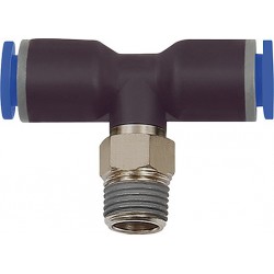 Connecteur en T B-Ser.R1/8 a.plastique D8