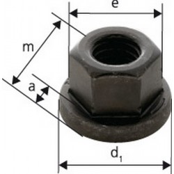 Écrou six pans DIN6331 M24 forgé FORMAT 1 PCS