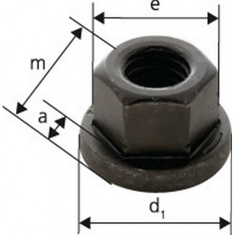 Écrou six pans DIN6331 M24 forgé FORMAT 1 PCS