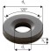 Rondelle à rotule concave forme G, Pour vis : M20, Ø d'alésage d1 23,2 mm, Ø extérieur d5 50 mm, Hauteur h4 : 8 mm, Rayon (r) : 27 mm
