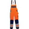 Salopette, MG, Taille 50, orange fluo/bleu