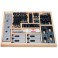 Assortiments d'outils de serrage, d x rainure en T : M20 x 22 mm, Supports de serrage universels 4 x T. 2, 4 x T. 3