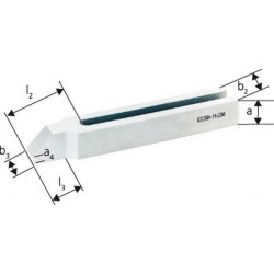Bride à fourche avec tenon, Larg. de fente : 22 mm, Long. totale 250 mm, Pour vis M20/M22, a : 40 mm, b2 : 60 mm, b3 : 35 mm, l2 : 68 mm, l3 : 45 mm