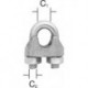 Attache corde 6 mm galvanisé 2 St.