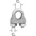 Attache corde 6 mm galvanisé 2 St.