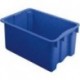Bac rangement 45 l 600x400x250 mm bleu