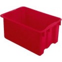 Bac rangement 45 l 600x400x250 mm rouge