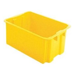 Bac rangement 60 l 650x450x280 mm jaune