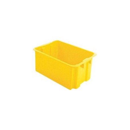 Bac rangement 60 l 650x450x280 mm jaune
