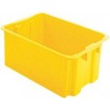 Bac rangement 60 l 650x450x280 mm jaune