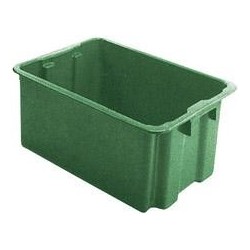 Bac rangement 60 l 650x450x280 mm vert