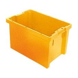 Bac rangement 65 l 600x400x350 mm jaune