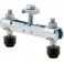 Bras transversal pour sauterelles, Taille : 4, Vis DIN 933 M8 x 65 mm, Capacité de serrage 40-125 mm, Larg. : 150 mm