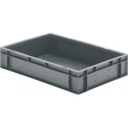 Caisse de transport 600x400x120 mm gris