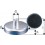 Aimant plat avec manchon taraudé, Ø d : 40 mm, Hauteur totale l 18 mm, Hauteur d'aimant h 8 mm, Ø de la douille d1 : 10 mm, Filetage : M5