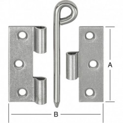Charnière 57/60X60 BL 00057 060RI