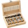 Jeu de 5 coupe-rondelles outils à bois, Contenu : 15 20 25 30 35 mm