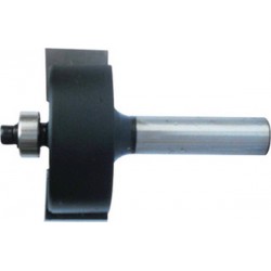 Fraise à feuillurer, outil à bois, Ø : 22,2 mm, Long. utile 12,7 mm, Long. totale 54 mm