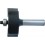Fraise à feuillurer, outil à bois, Ø : 22,2 mm, Long. utile 12,7 mm, Long. totale 54 mm