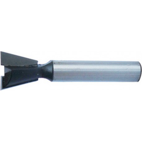 Fraise de queue d'aronde, Ø : 14,3 mm, Angle 14°, Long. utile 13 mm, Long. totale : 48 mm