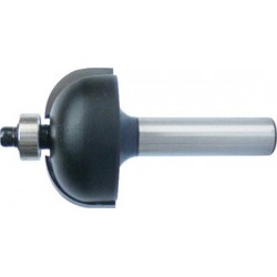 Fraises à gorges creuses, outil à bois, Ø : 22,0 mm, Rayon 6,3 mm, Long. utile 13 mm, Long. totale : 54 mm