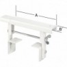 Console de corps chauffant UNIVERSAL 260 MM blanc