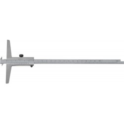 Coulisse de jauge de profondeur à double crochet avec double surface de mesure 300mm FORTIS
